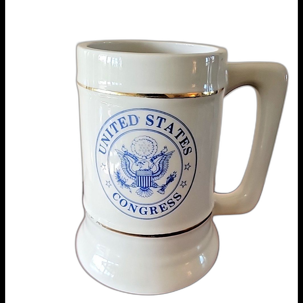 Starcrest USA United States Congress Stein Mug  Gold President Government Senate